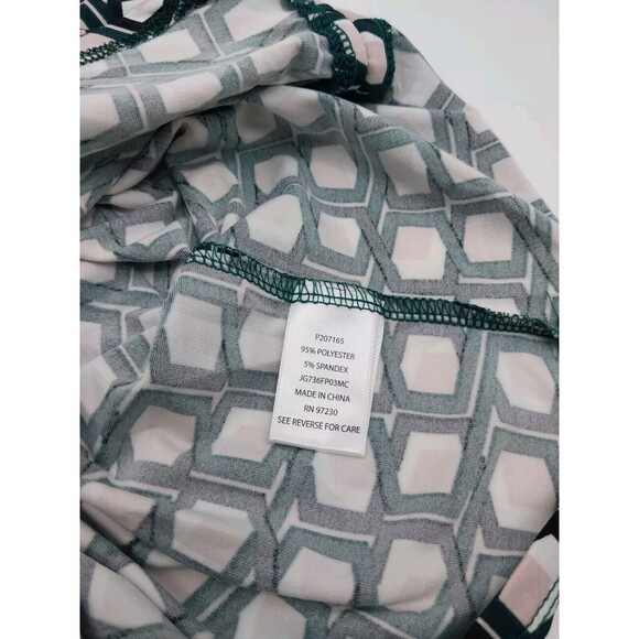 Crave Fame Junior Women Shirt Ruched Top Plaid Short Sleeve Green/Pink Sz XS New - Picture 9 of 12